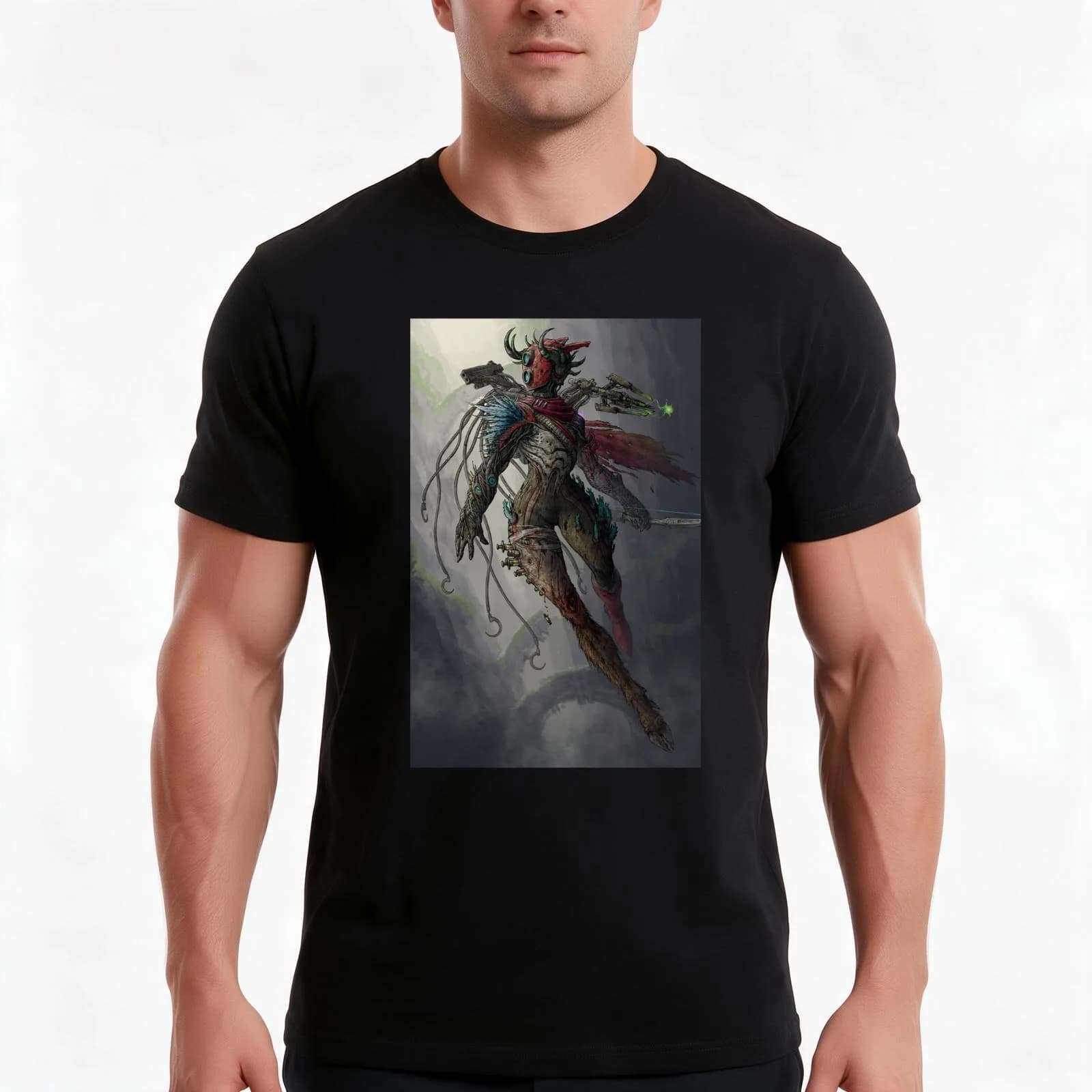 Risk Of Rain 2 T-Shirt, Summer Casual Cotton Tee, Oversized Streetwear Tops, Vintage Graphic Print, Loose Fit Short Sleeve