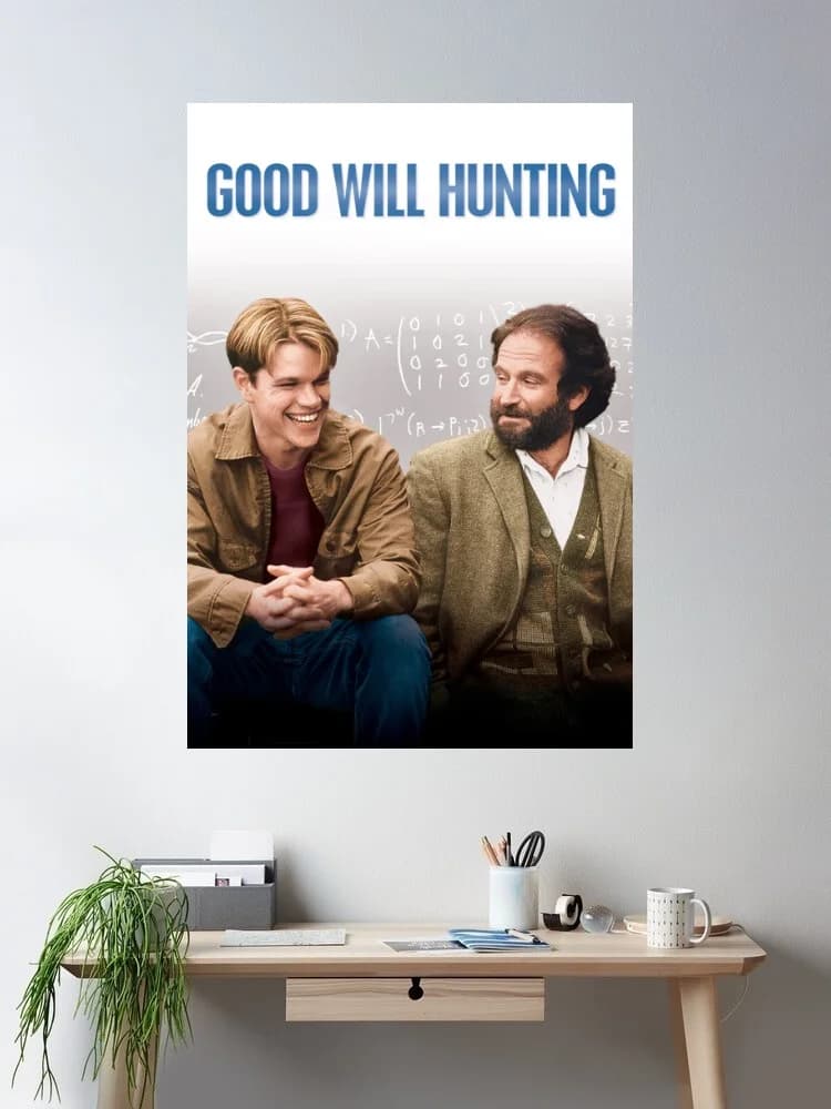 Good Will Hunting Movie, Print Art Canvas Poster, For Living Room Decor, Home Wall Picture