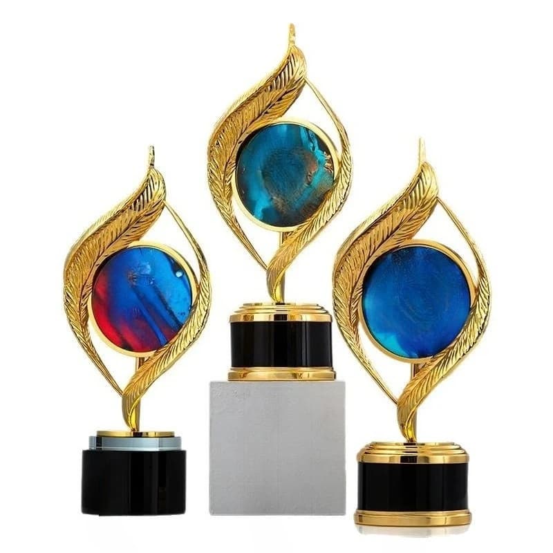 Trophy awards, metal feathers, outstanding newcomers, annual meeting sales medals, crystal glory high-end