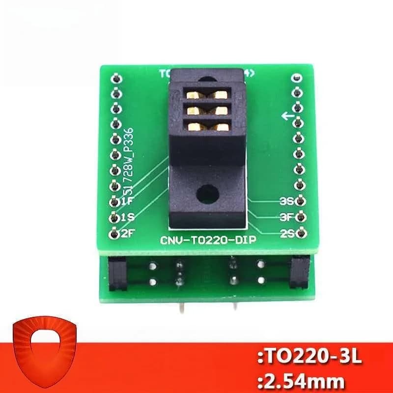 TO220/TO220-3L chip aging test seat with a spacing of 2.54MM IC burning seat programming seat testing fixture