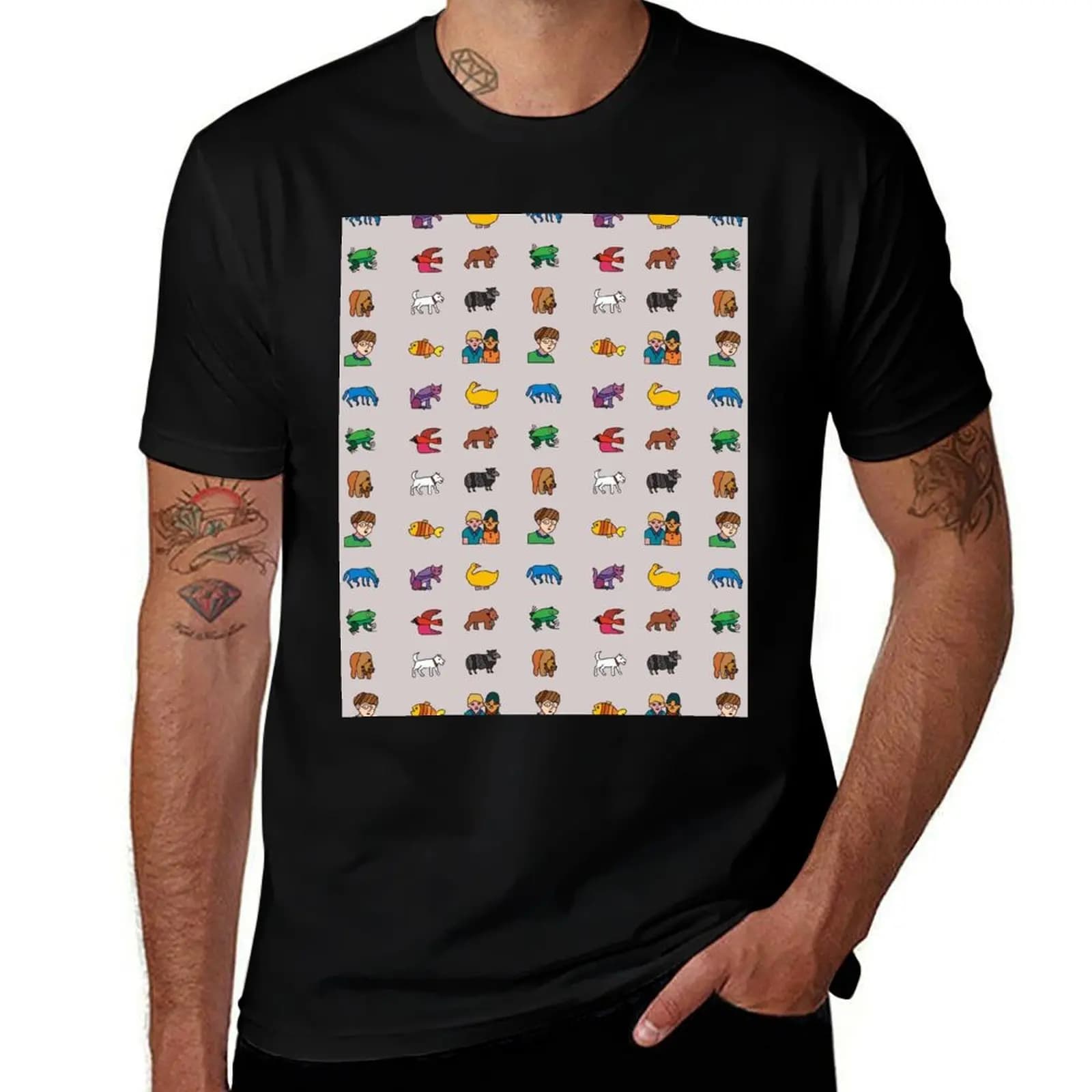 Brown Bear books T-Shirt Plus Size Simple Casual Top T-Shirt