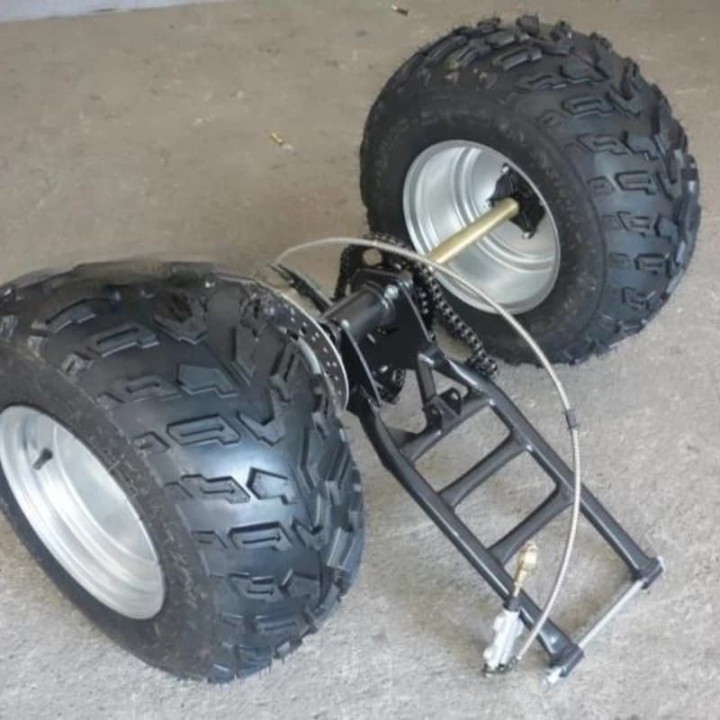 Kart accessories, large ATV rear fork, motorcycle modified tricycle rear axle assembly 10-inch tires, others