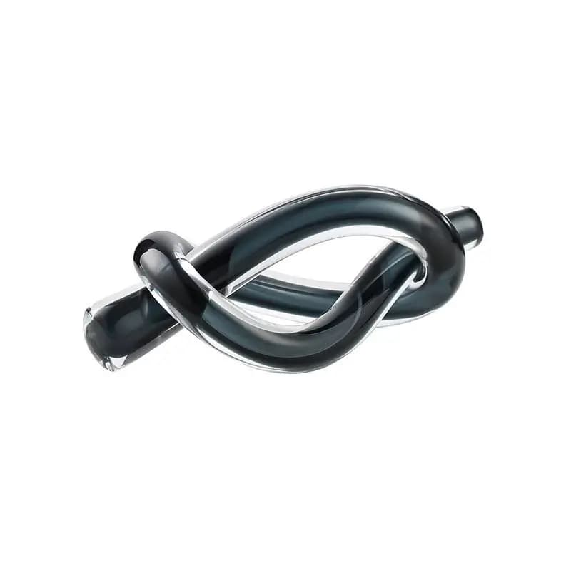 Nordic ins abstract rope knot glass ornament fashion model room living room wine cabinet home creative soft decoration jewelry