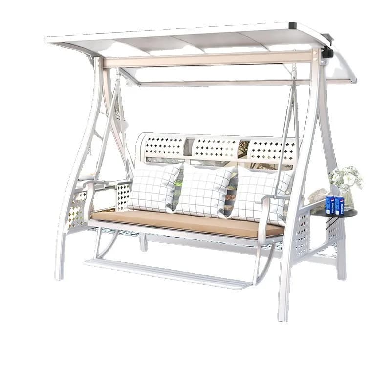 Garden Hanging Chair Rocking Chair Outdoor Large Aluminum Alloy Household Garden Villa Terrace Double Indoor Waterproof