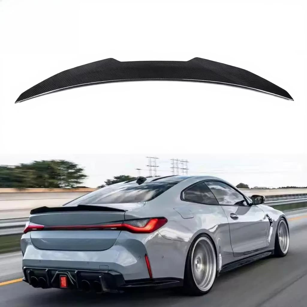 M3 G80 PSM Style Dry Carbon Fiber Rear Spoiler Trunk Wing for BMW M4 G82 2014-2020 325i Single Deck Fit Model Aerodynamic