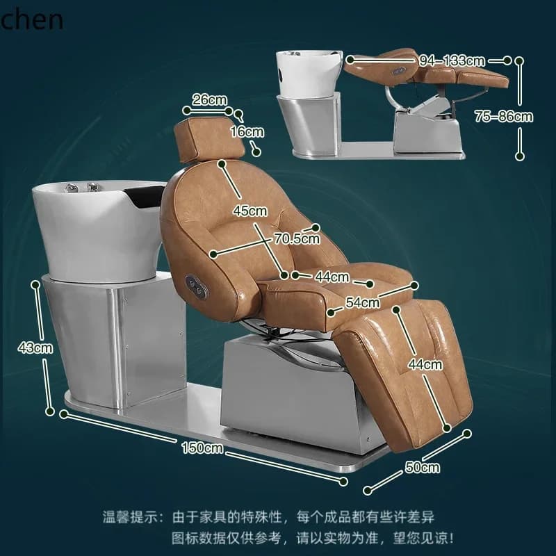 B1 Electric Lift Shampoo Bed Hair Salon Special Rotary Seat Semi-full Lying Flush Bed