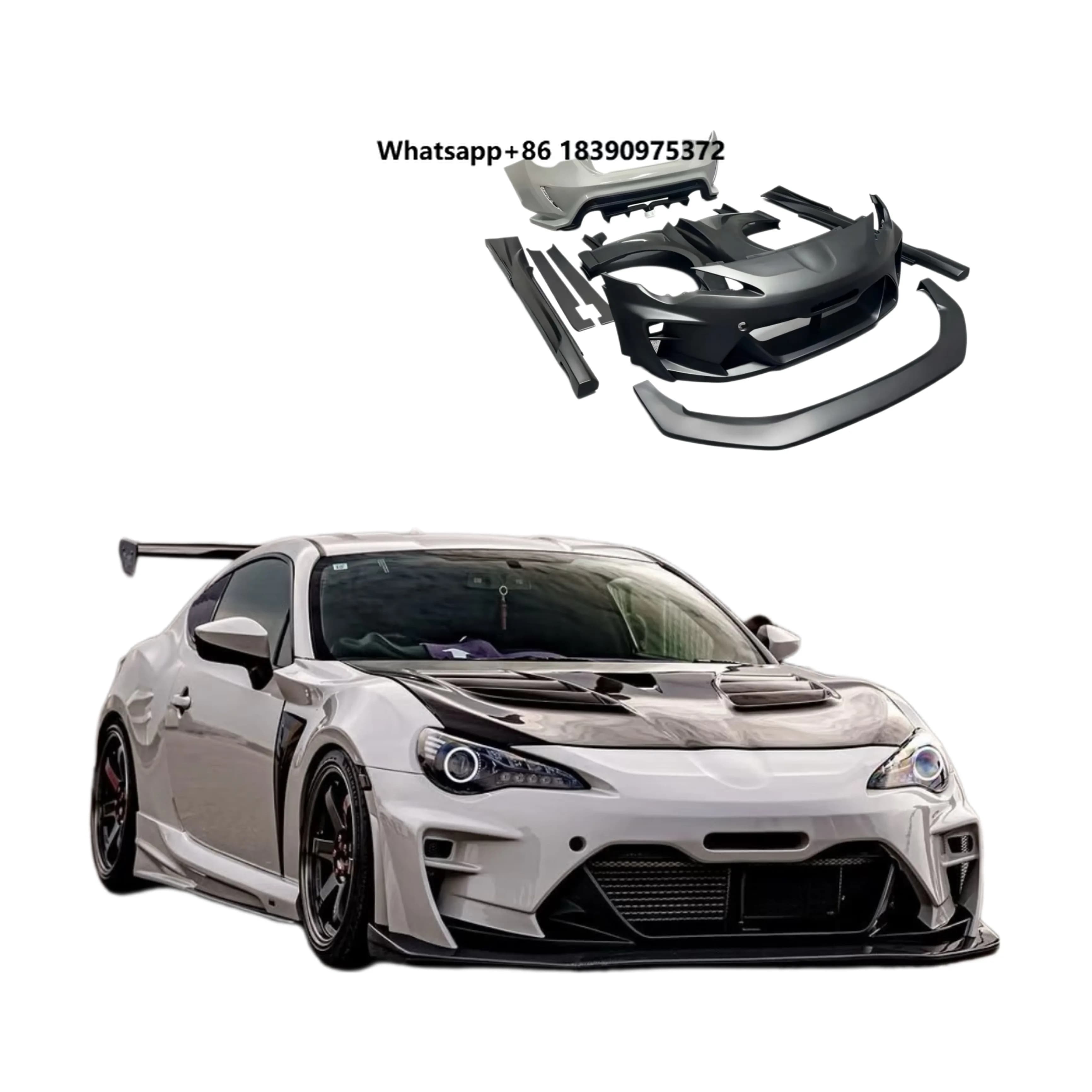 VRS Style Body Kit for GT86 2013-2020 Body Kit Front Rear Bumpers Car Bumpers Rear Diffuser Fender  Fender Body Kit