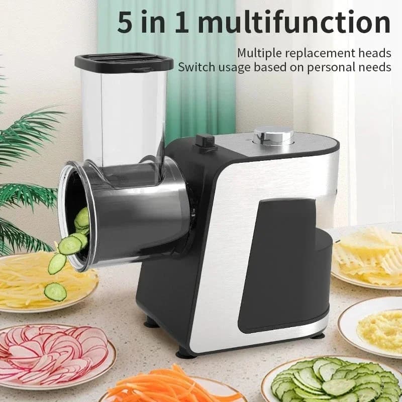 Electric Vegetable Cutter Machine 1000W Multifunctional Commercial Pepper Slicing Shredder Cutting Machine Scallion for Home Use