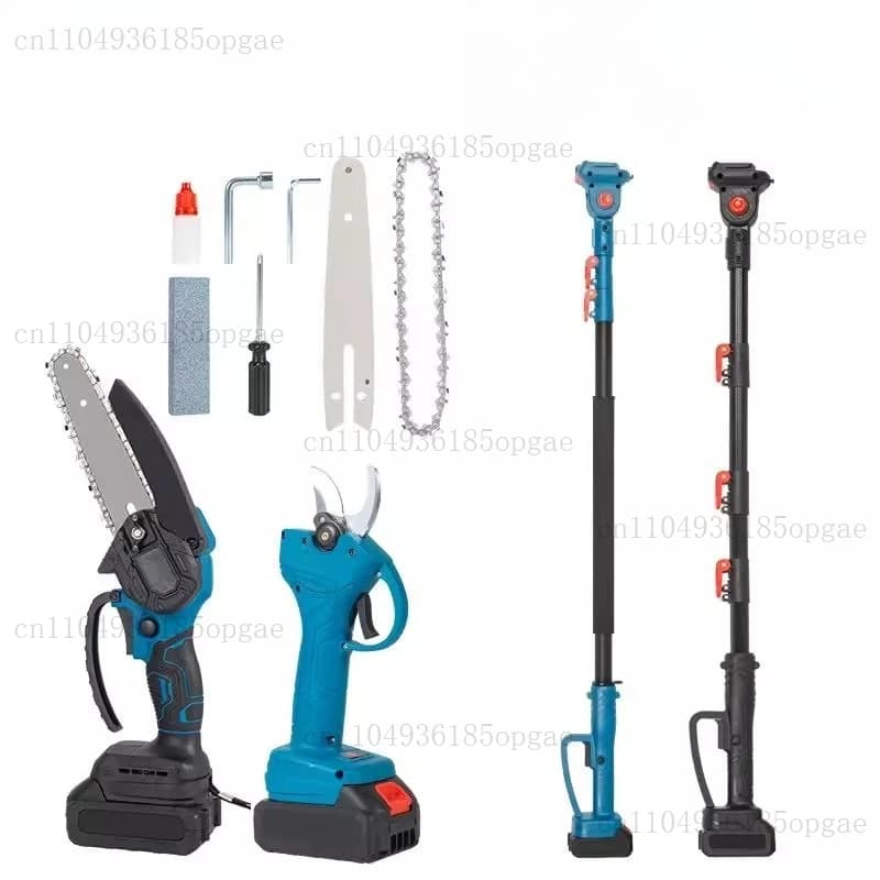 Electric pruning shears prune branches to lengthen