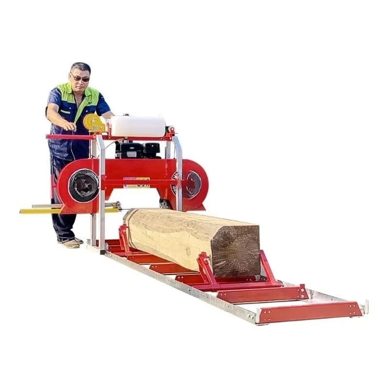 Gold Seller Portable sawmill chain saw with CE wood sawmill mini saw horizontal band saw mill