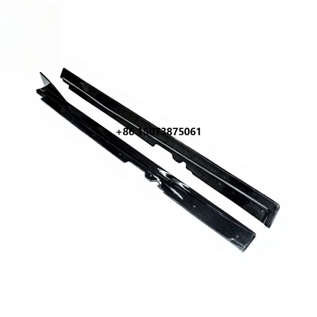 For  F12 Berlinetta DMC Style Dry Carbon Fiber Side Skirts Extension