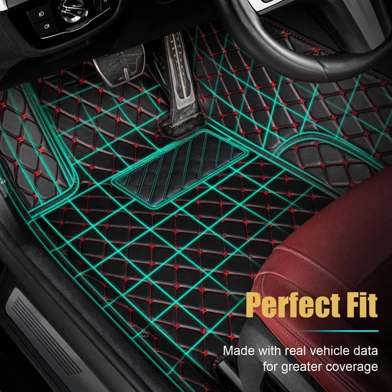 （Left Hand Drive）Car Accessories Interior for Mitsubishi L200 Triton 2016 2017 2018 2019 2020 2021 Floor Mats Foot Mat