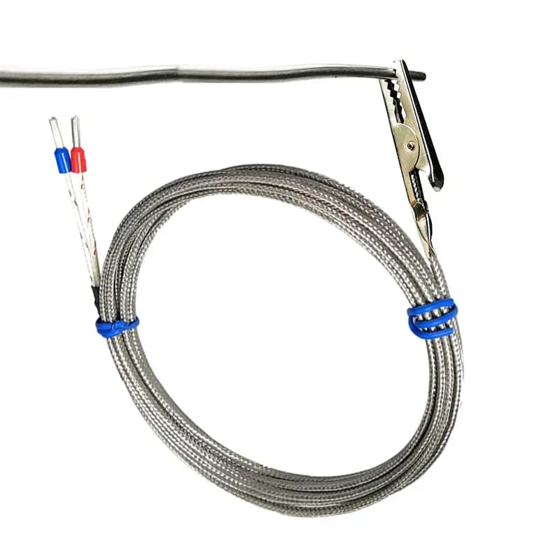 K-Type Crocodile Clamp Thermocouple Clamp Type Thermocouple K-Type Temperature Sensor Temperature Control Probe
