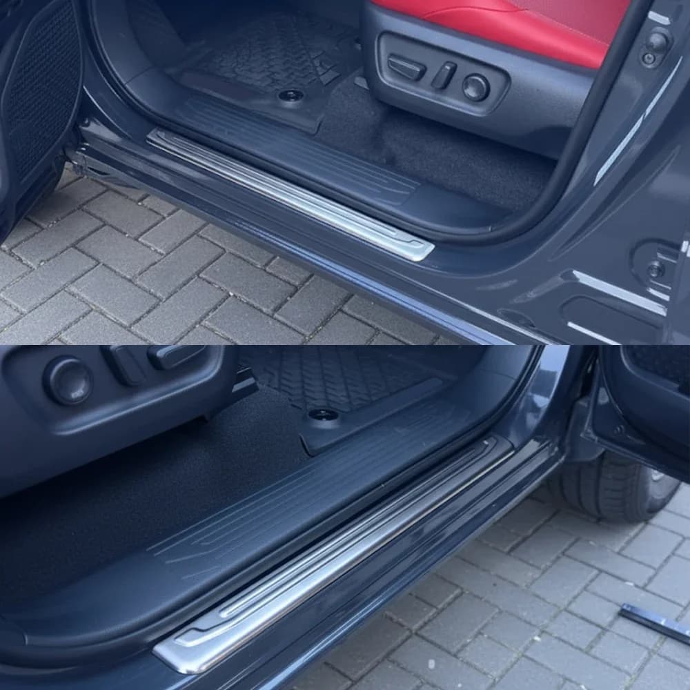 For Toyota 4Runner Auto External Threshold Pedal Cover Protection Car Accessories Door Sill Scuff Plate Trim Stickers 2025 2026