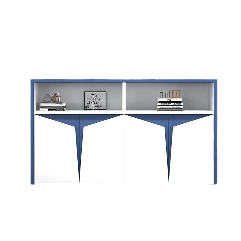 *Stylish Office File Cabinet Wooden Document & Bookshelf Lacquered Floor-Standing Storage for Boss's Desk