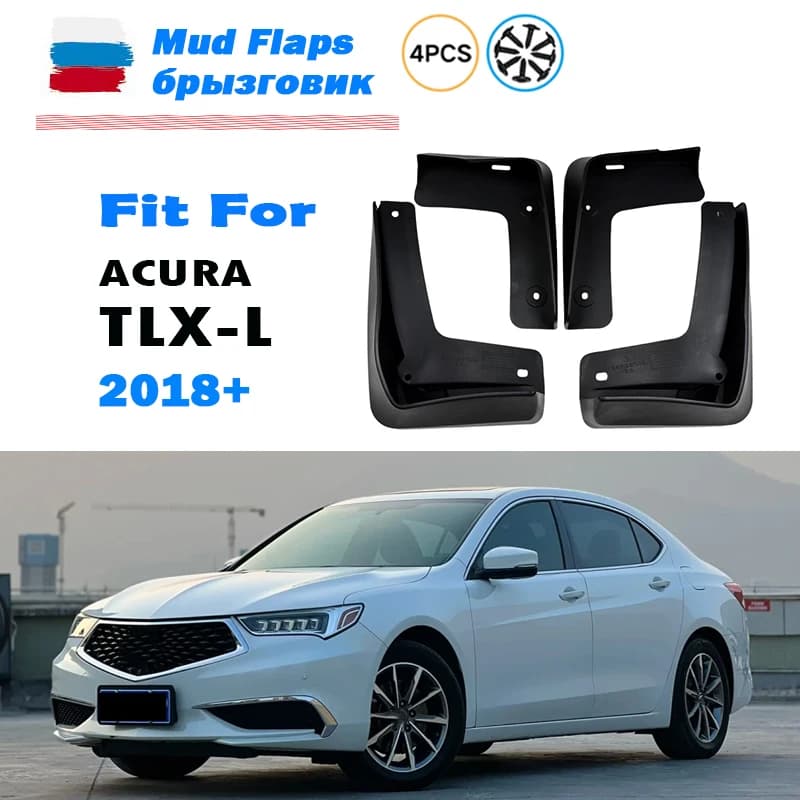 FOR Acura TLX-L TLX L Mudguard Mud Flaps Guard Splash Mudguards Fender Mudflaps Car Accessories 4PCS 2018 2019 2020 2021-now