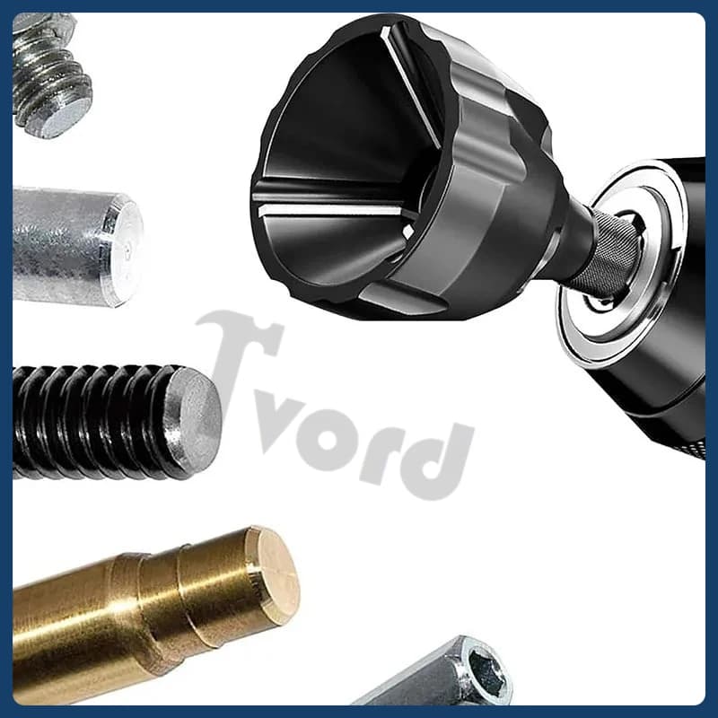 Deburring Tungsten Steel Chamfer Thread Trimmer Alloy Remove Burr Screw Rod Bolt Deburring Tool
