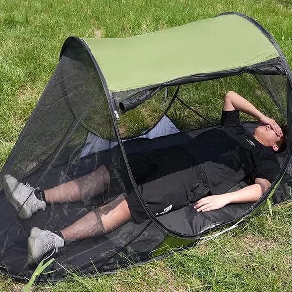 Outdoor camping tent Automatic quick-opening pergola Mosquito net Throwing net Camping Oxford cloth folding camp bed tent