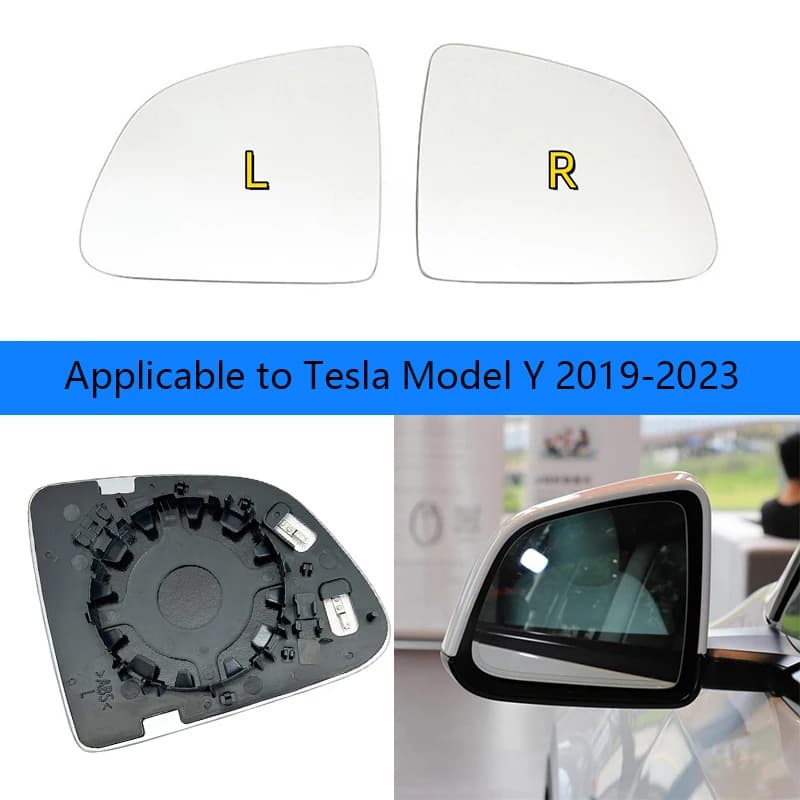 Left/Right Side Heated Mirror Glass Rearview Mirror Glass For Tesla Model Y 2019-2023 Car reverse lens rearview mirror