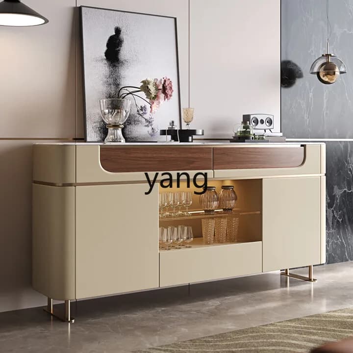 CX marble partition locker against the wall modern simple entrance cabinet