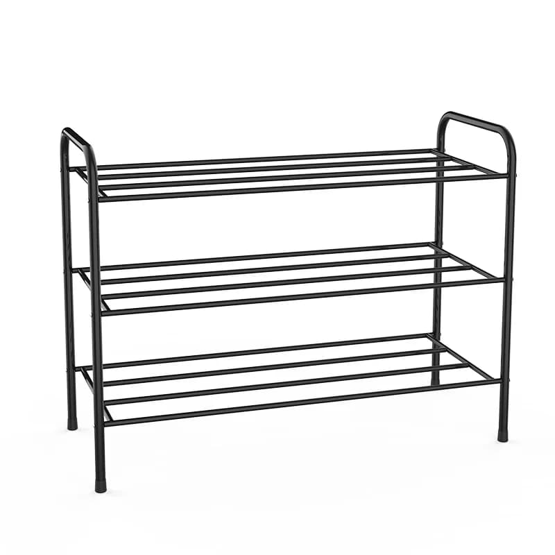 Factory Wholesale Metal Shoe Hanging Rack Shoe Display Shelf for Entrance Living Room 3 Tier Tough Detachable Shoe Rack
