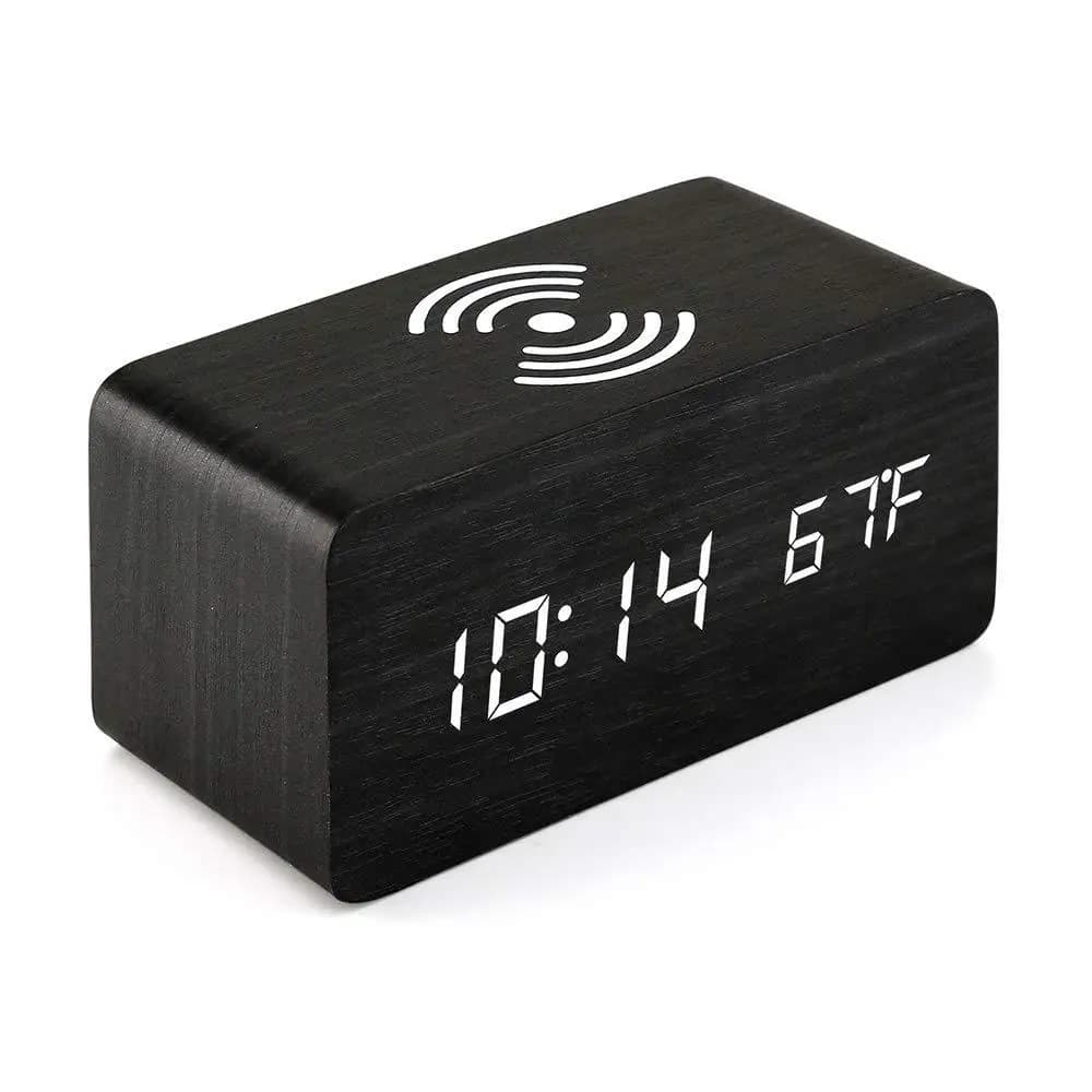 LED Screen Mirror Alarm Clock 1PC Bedroom Office Display Rectangle USB Or Battery Operated Bedroom Desk Portable