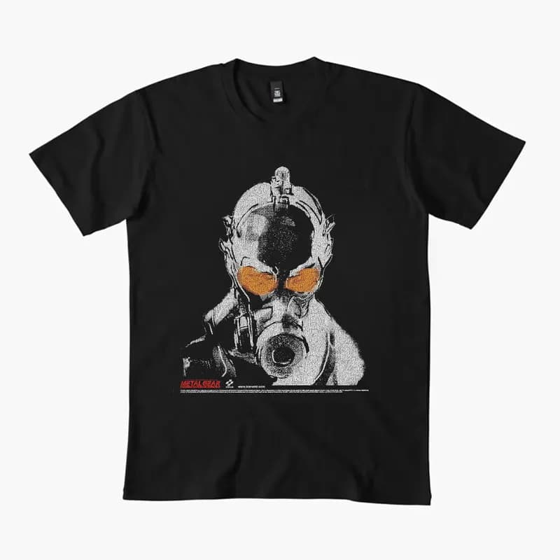 Metal Gear Solid MGS Game Gift T‑Shirt for Gamer Unisex Cotton Short Sleeve Tees Solid Snake Graphic Print Streetwear Tops