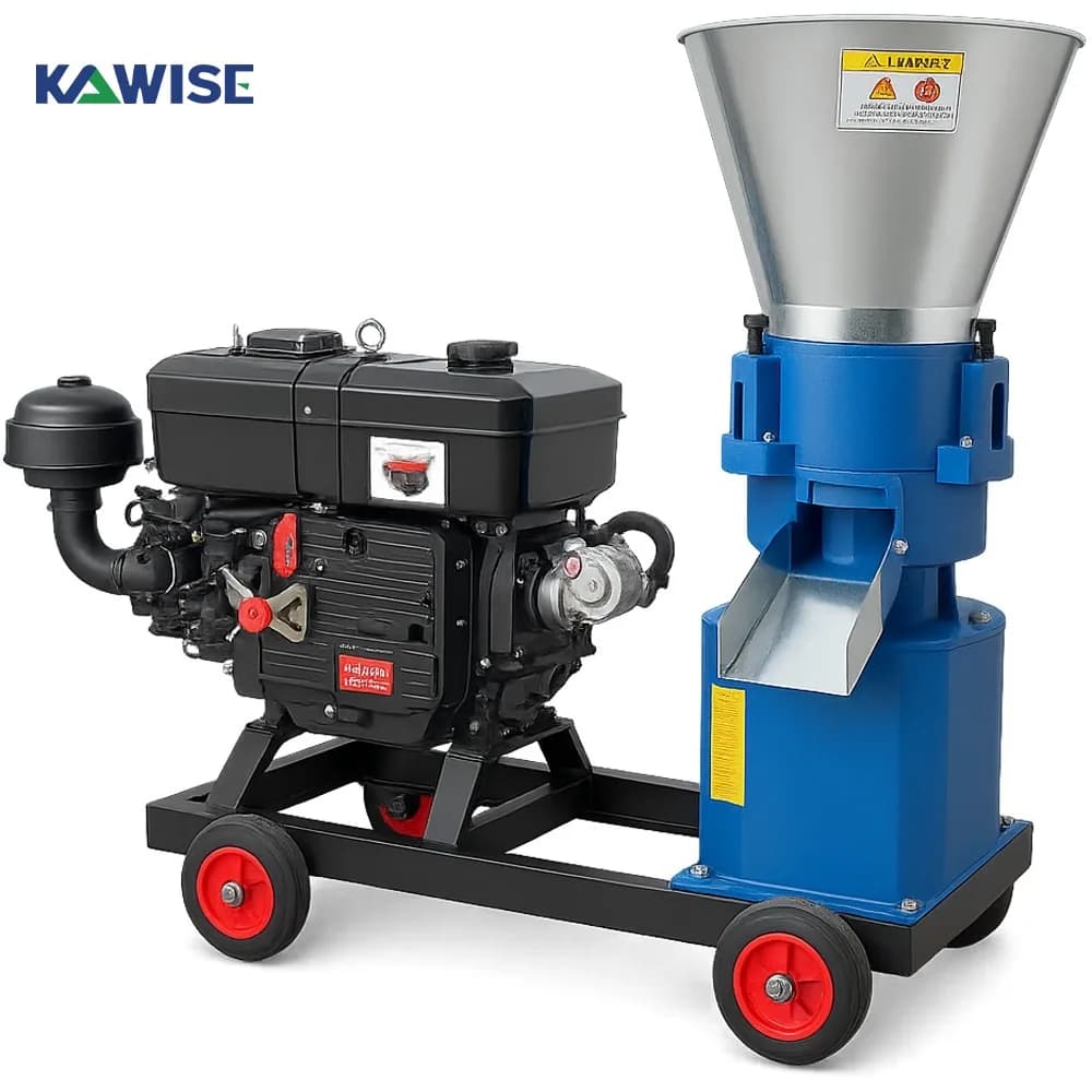 Poultry Feed Pellet Machine for Small Farms with Water-Cooled Engine and Easy Operation