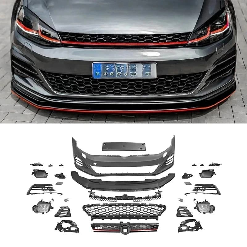 Automotive Parts Front Bumper for VW Golf 7MK7 MK7.5 Upgr GOLF GTI MK7 7.5 Body Kit 2013-2020 Sport PP Plastic Golf 7 YM