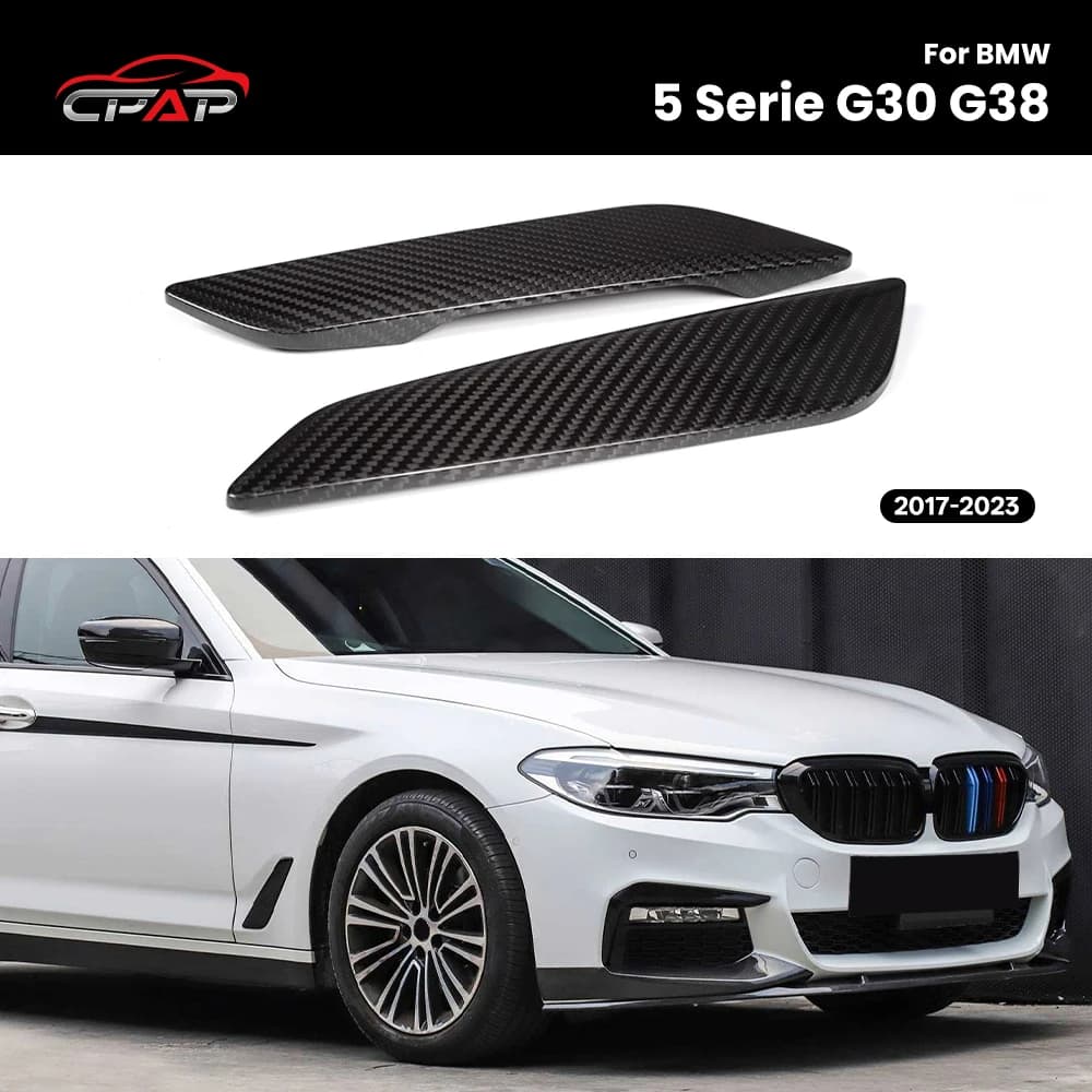 Real Dry Carbon Fiber Side Fender Car Accessories Replacement For BMW 5 Serie G30 G38 2017-2023 OEM Style 2Pcs/Set