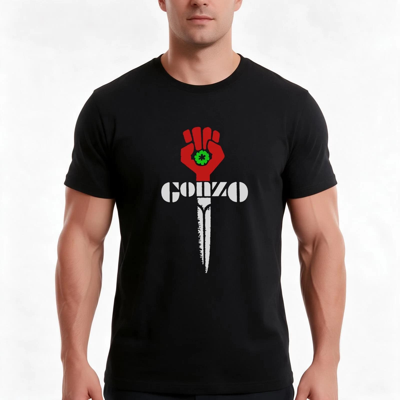 Húntér S Thompson Gonzo Youth Funny Aldult T-Shirt, Summer Casual Cotton Tee, Oversized Streetwear Tops, Vintage Graphic Print