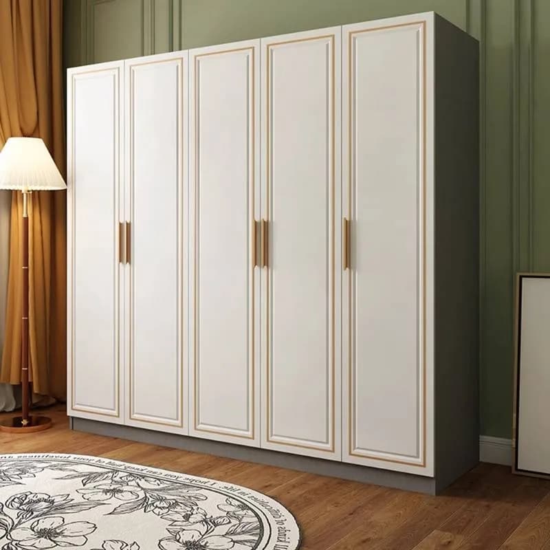 White Luxury Storage Wardrobe Designs Heavy Duty Cheap Modern Wooden Wardrobe Dressers Clearance Garde Robe Room Furniture