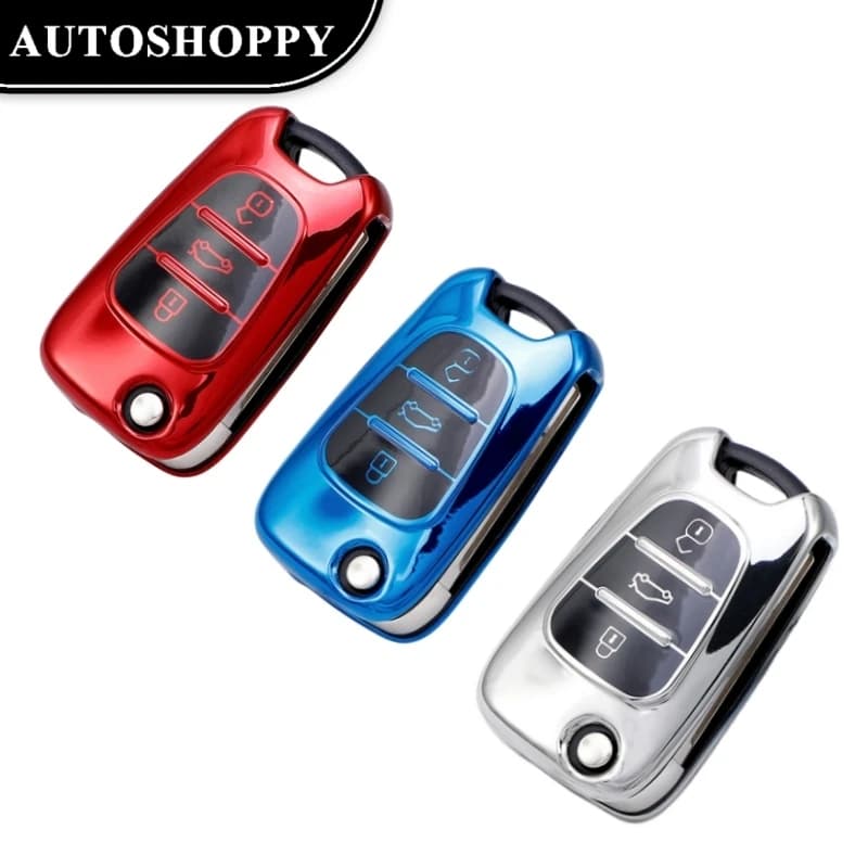 Car Key Case For Kia Sportage Rio 3 Soul Optima Ceed Pro K5 K2 Pride For Hyundai i20 i30 ix20 ix35 Elantra Accent Shell Cover