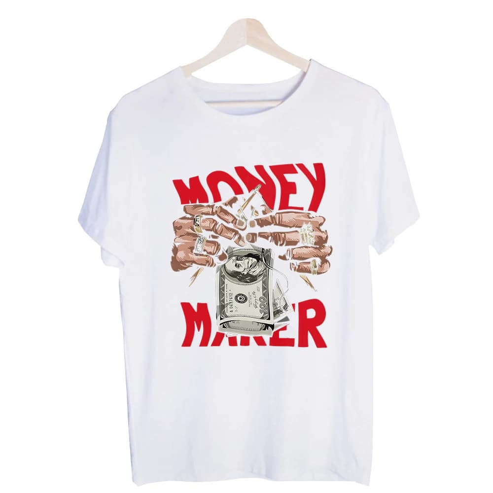 Men's Money Motif Graphic Tee, Short Sleeve Crew Neck T-Shirt for Urban Streetwear and Casual Outfits