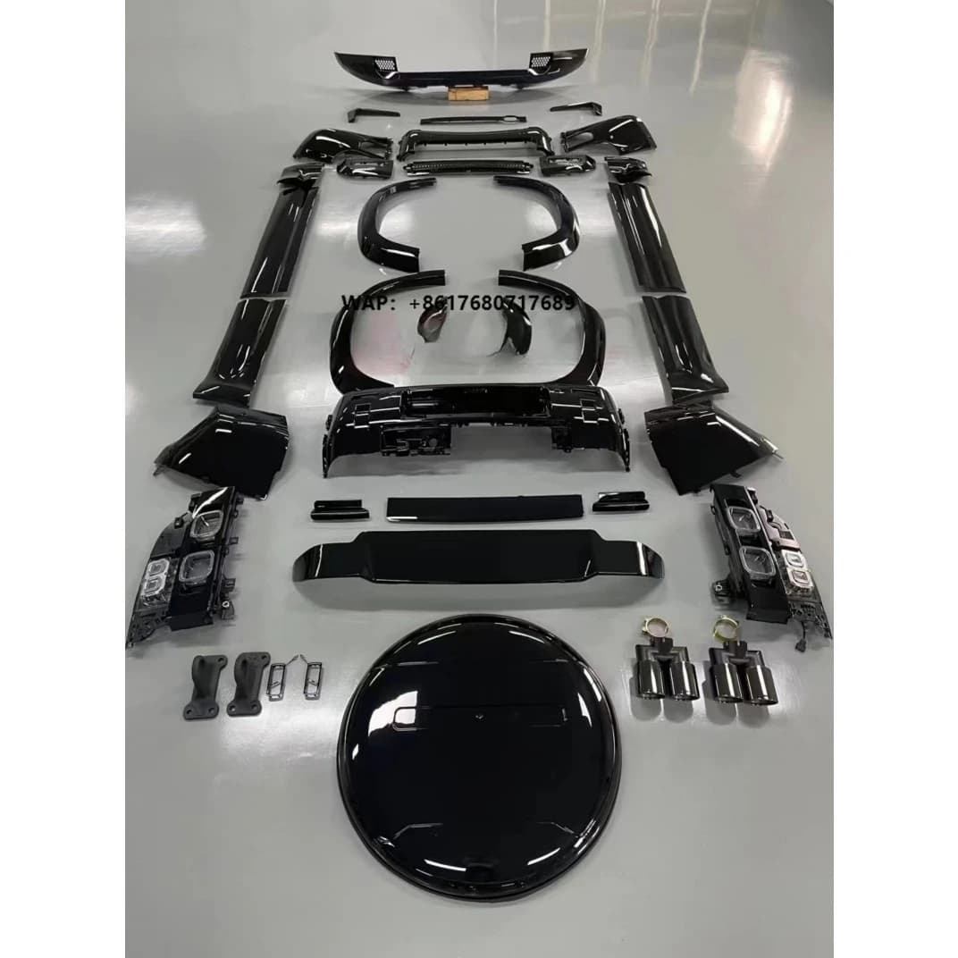 Body Kit for  Defender 2020 007 Black Version Kit Include Front and Rear Bumper with Grille and Side Skirt