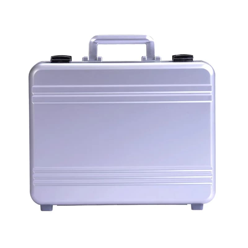Lightweight Aluminum Notebook Briefcase Men's Comfort Daily Business Bag with Luxury Touch Anti-Leather