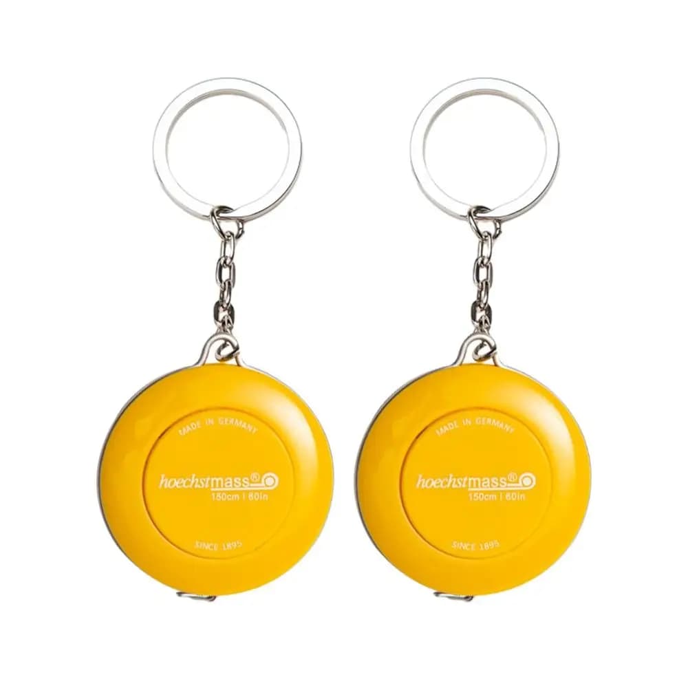 2pcs Portable Tailor Sewing Keychain Tape Measure Measure Ruler Centimeter Inch Roll Tape Measuring Tool
