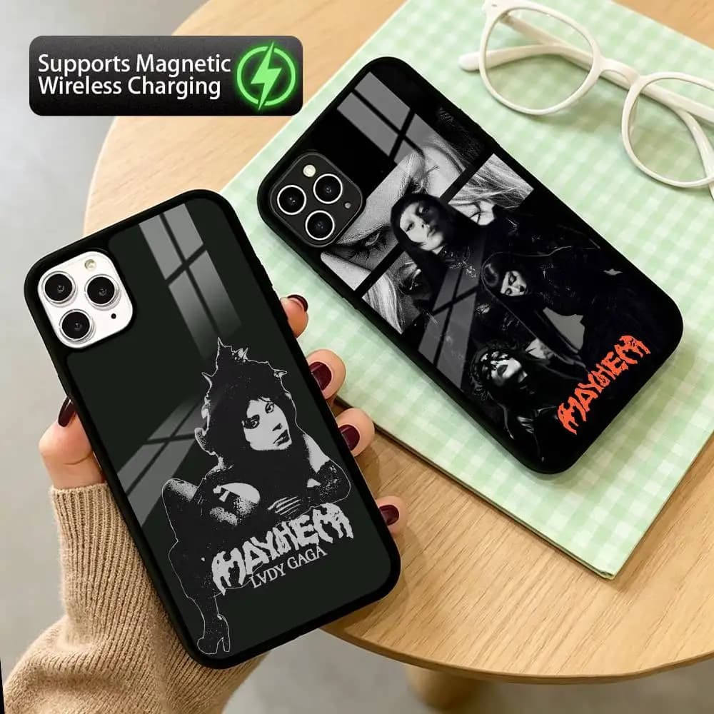 Singer L-Lady G-Gaga  Phone Case For iPhone17,16,15,14,13,12,11 Plus,Pro Compatible with magnetic wireless charging