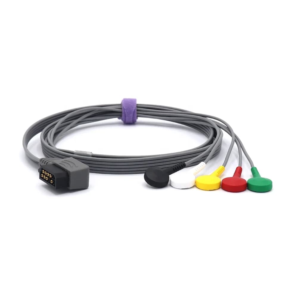 PHs Holter ECG Cable 989803157491 5-Lead IEC Snap