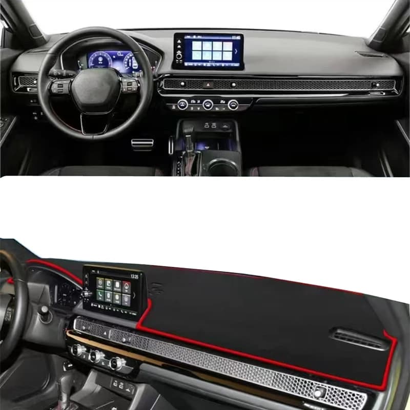 For Honda Civic 11th 2021 2022 2023 2024 Car Dashmat Dashboard Cover Mat Center Console Sun Shade Protect Carpet Rug Accessories