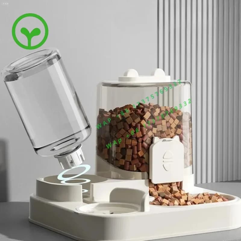 【2026】Automatic Pet Feeder Water Dispenser Set Is Easy To Operate, Cats, Dogs And Pets Feeding Bowl Small Pets