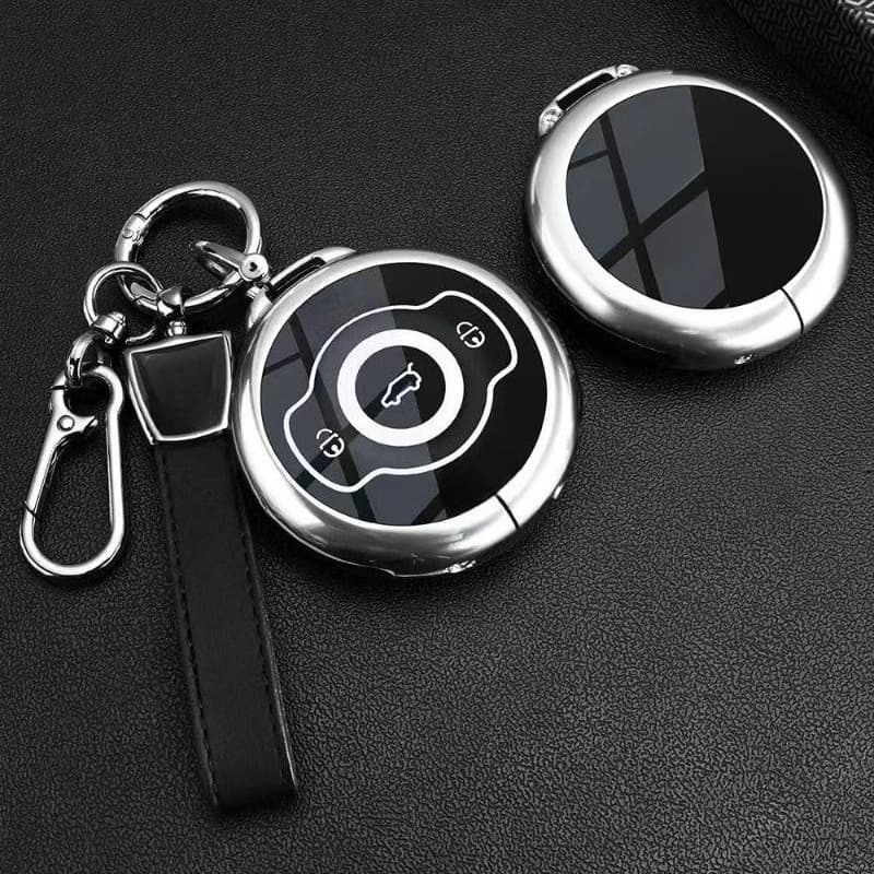 Premium Zinc Alloy Key Cover Case for Smart #1 / #3 / 1st Gen / Brabus Pro+ (2024) - Protective Key Fob Shell Keybag Keychain