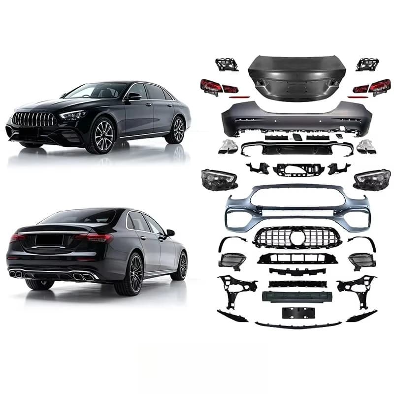 Auto Other Parts Car Bumpers Headlight Side Skirts AMG Bodykit for Mercedes Benz GLC W253 X253 15-19 Upgrade to 2020+ GLC63 Kit