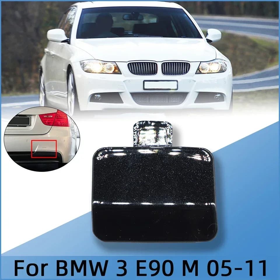 Auto For BMW 3 E90 M SPORT 2005-2008 2009 2010 2011 Rear Bumper Tow Hook Eye Cover OEM:51128041134 Towing Hauling Lid Trim Cap