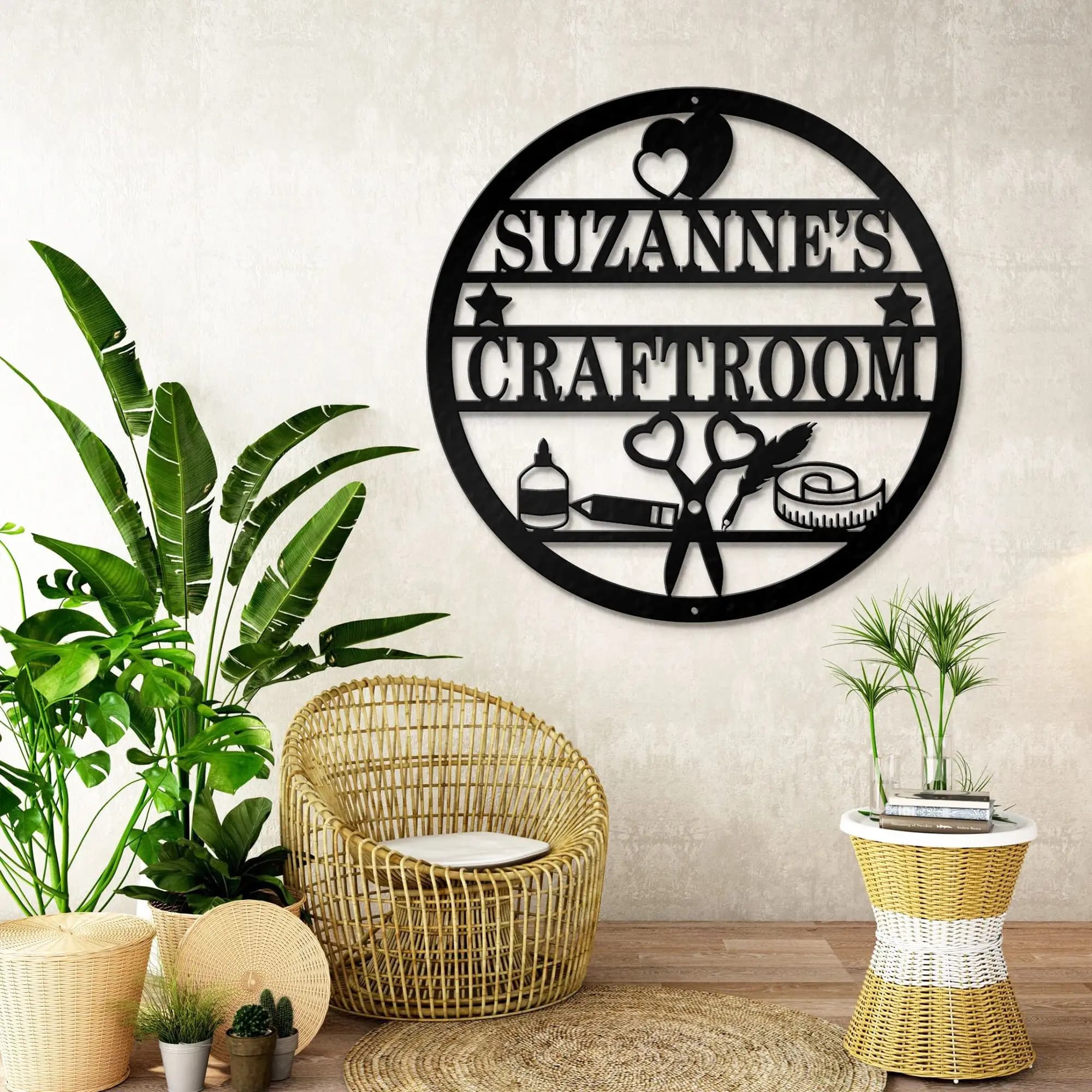 Custom Craftroom Sign Metal Sign, Personalized Craftroom Sign, Craftroom Sign, Personalized Quilting Room Decor