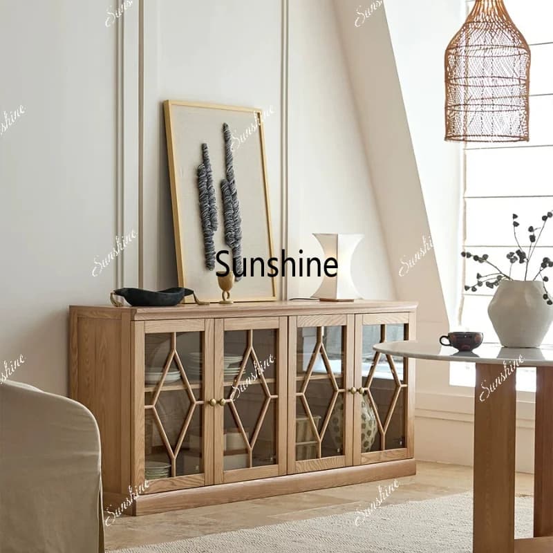 Medieval solid wood chest living room bedroom storage household locker