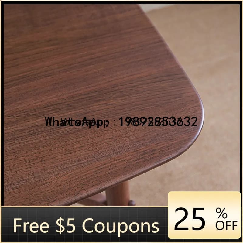 AB  Full Original Solid Wood Square Dining Table Living Room Household Small Apartment Tea Table Desk