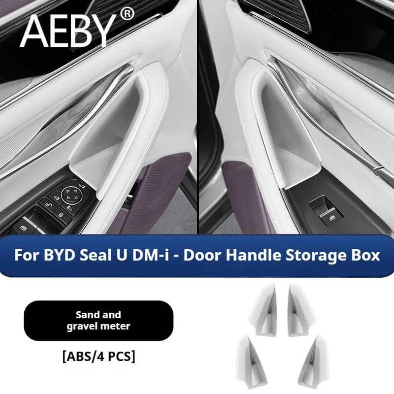 AEBY For BYD Seal U DM-i 2020-2025 Car Door Storage Box Waterproof Dustproof Door Pocket Organizer,  Car Interior Accessories