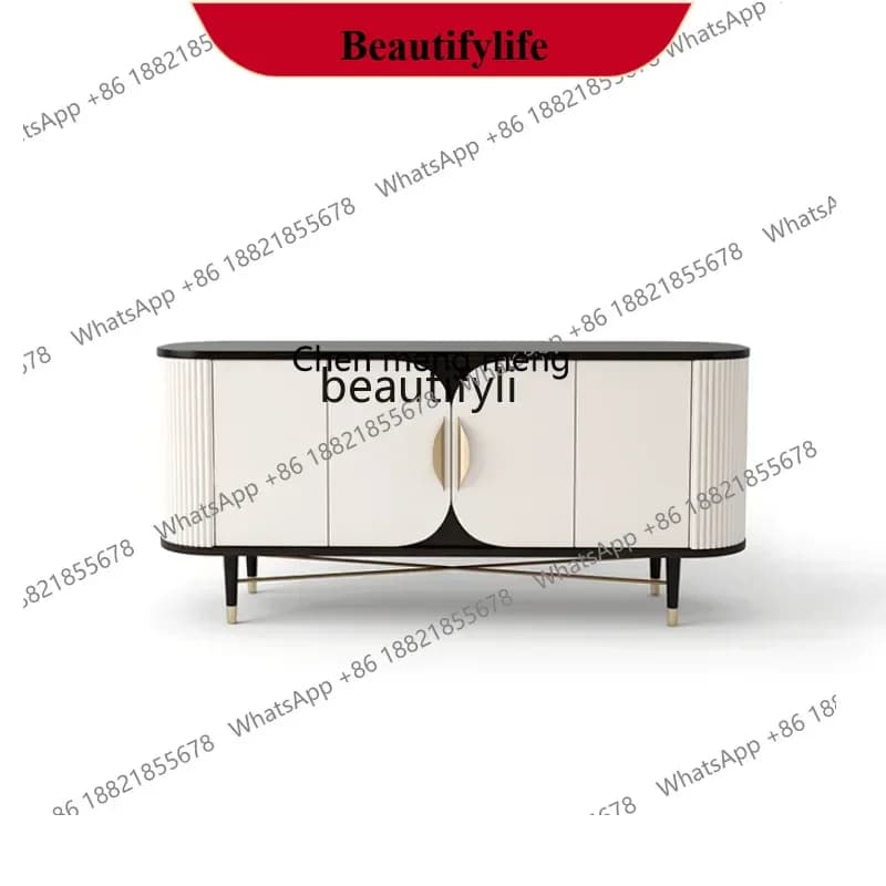 D178 Y Entrance Cabinet Style Sideboard Cabinet Italian Style Light Luxury Hallway Locker Simple Living Room Decorative Shoe Cab