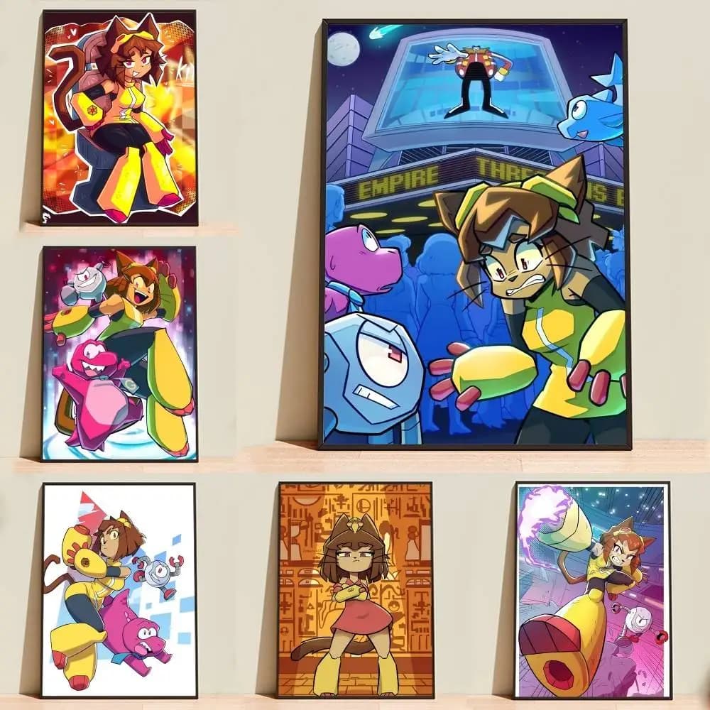 G-Gamerverse Cartoon K-Kit Poster High Quality Dorm Living Room Aesthetic Wall Decoration Painting Stickers Gift